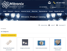 Tablet Screenshot of lighting.mitronix.com